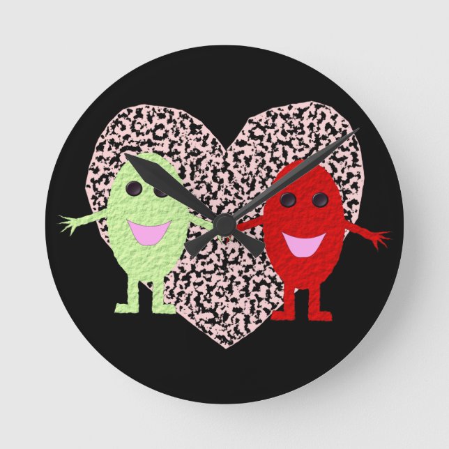 Uvas en el reloj de pared de amor (Anverso)