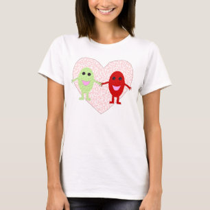 Uvas en la camiseta de las damas de amor