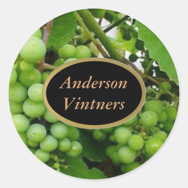 Uvas Etiquetas de vino (Anverso)