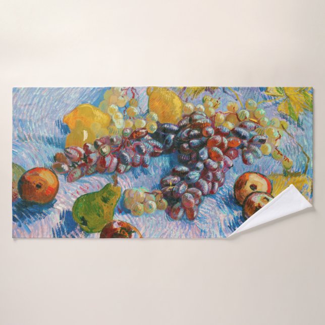 Uvas, leones, peras y manzanas, Van Gogh (Toalla de baño)