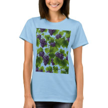 Uvas moradas Grapevine la camiseta básica de las m