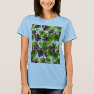 Uvas moradas Grapevine la camiseta básica de las m