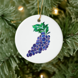 Uvas — Ornamento del árbol jesés