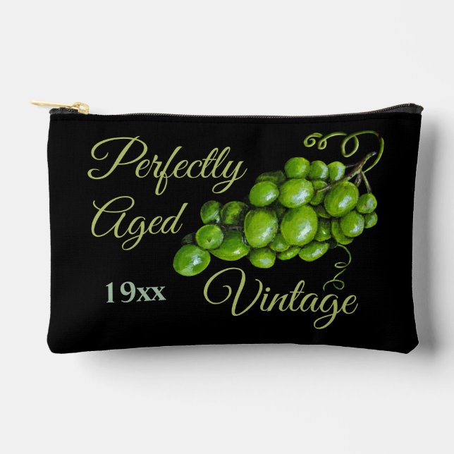 Uvas Pequeña Bolsa Cosmética (Anverso)