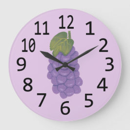 Uvas púrpuras Relojes de arte de la fruta