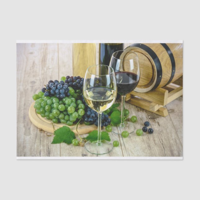 uvas y papel tisular de vino (Anverso)