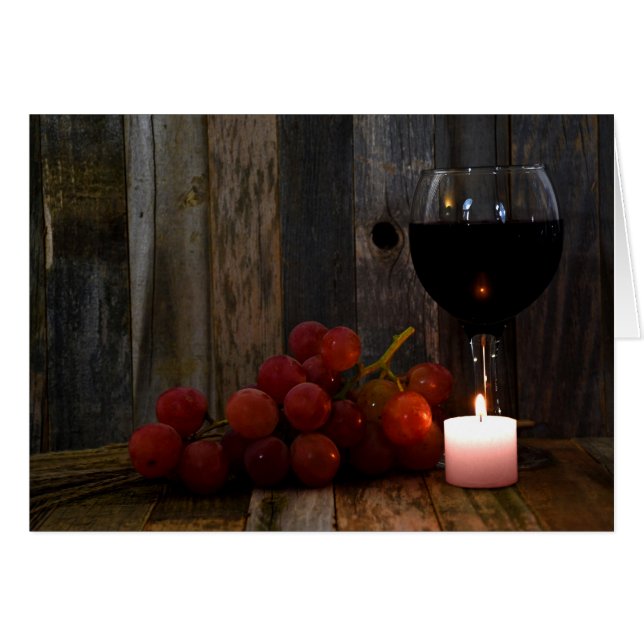 uvas y resplandor de vino (Anverso (Horizontal))