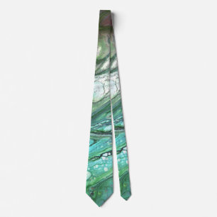 Uy Oh 2 Corbata Verde Abstracta Genial