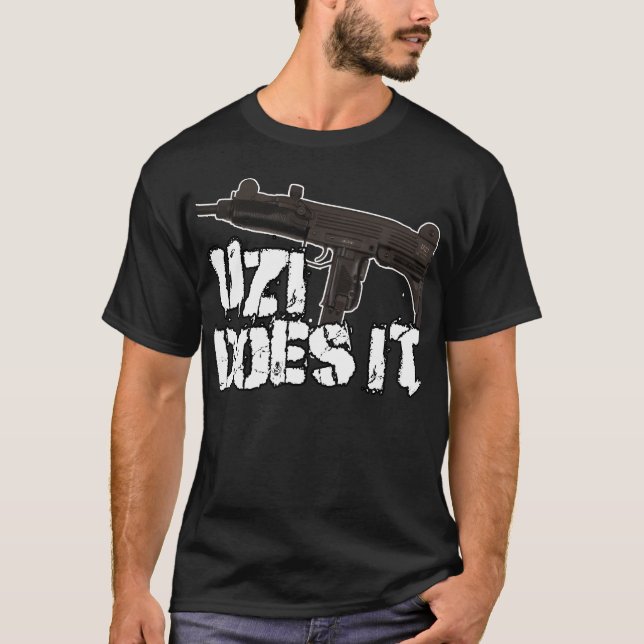Uzi dispara contra la camiseta de la camisa el | (Anverso)