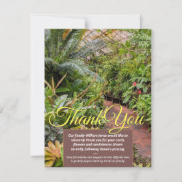 V1 Plantas Tropicales Tarjeta de agradecimiento