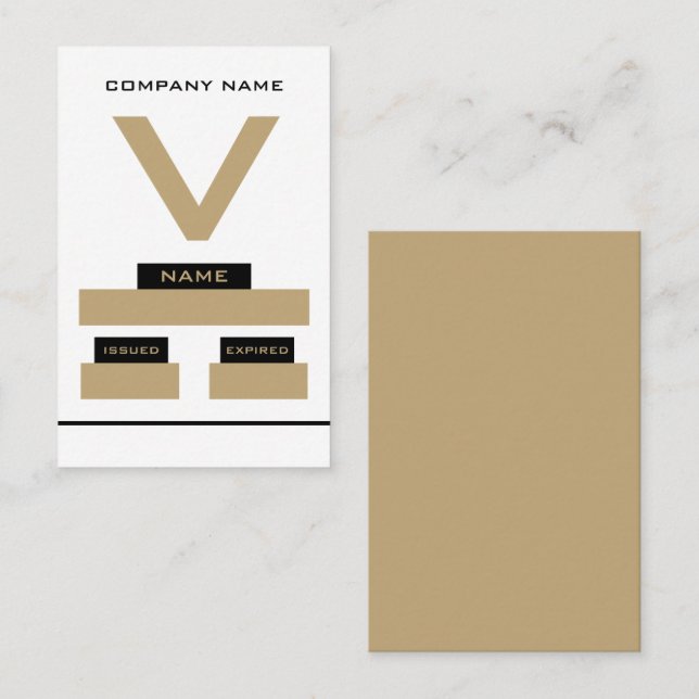 V Design, Tarjetas de Visitante (Anverso / Reverso)