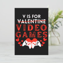 V Es Para Videojuegos Divertidos Día de San Valent