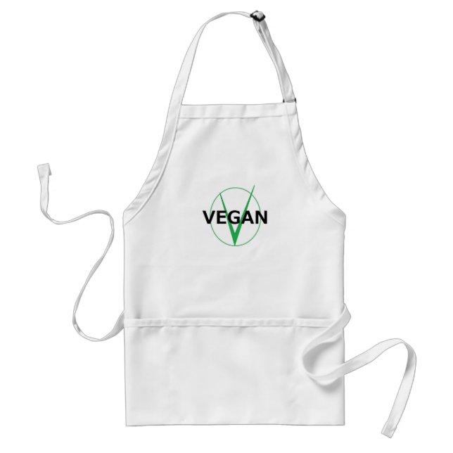v está para el delantal del vegano para los (Frente)