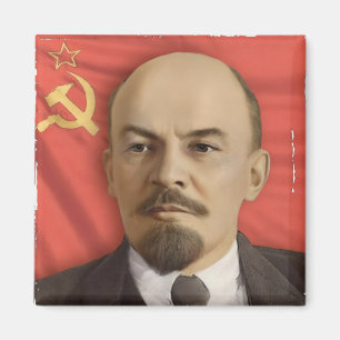 V.I. Imán cuadrado de Lenin