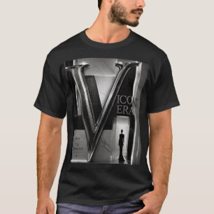 V ICON ERA - Camiseta de lujo con mosaico de cromo