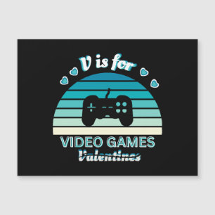 V para Videojuegos No San Valentín - Gracioso Retr