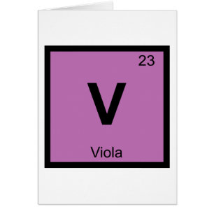 V - Símbolo de tabla periódica de química musical 