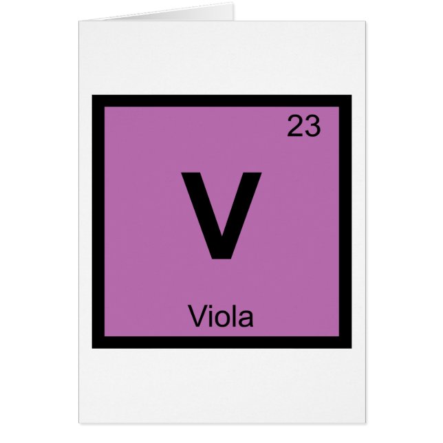 V - Símbolo de tabla periódica de química musical  (Frente)