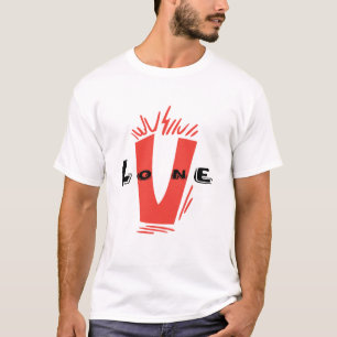 V solo camiseta esencial