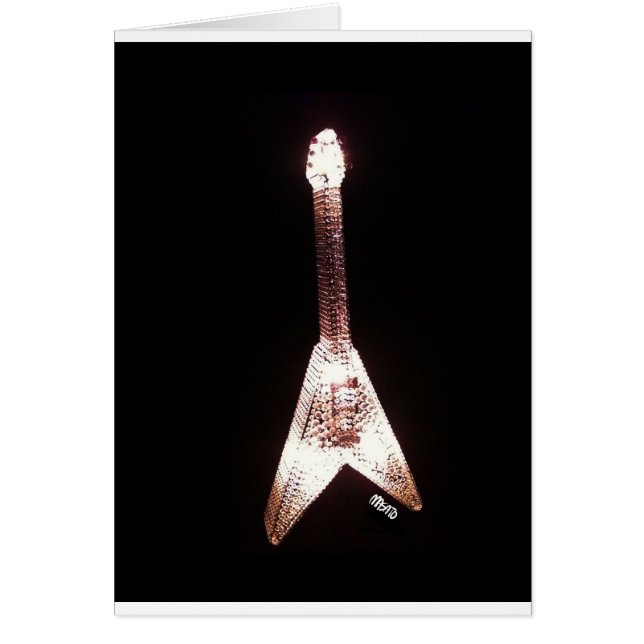 V tarjeta de la guitarra (Frente)