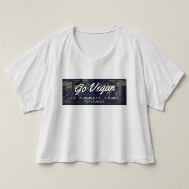 Va el activista vegetariano holgado de la camiseta (Diseño del anverso)