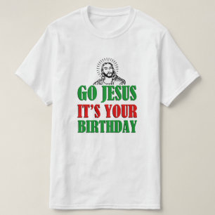 Va Jesús que es su camisa divertida del navidad