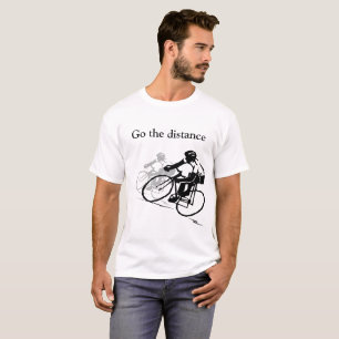Va la camiseta de ciclo de la distancia