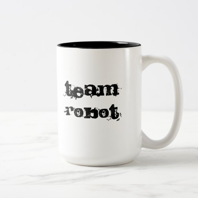 va la taza del robot del equipo (Derecha)