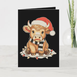 Vaca Altura de Navidad Moo Temporada Navideña