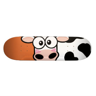 Vaca blanqueadora en patineta Naranja