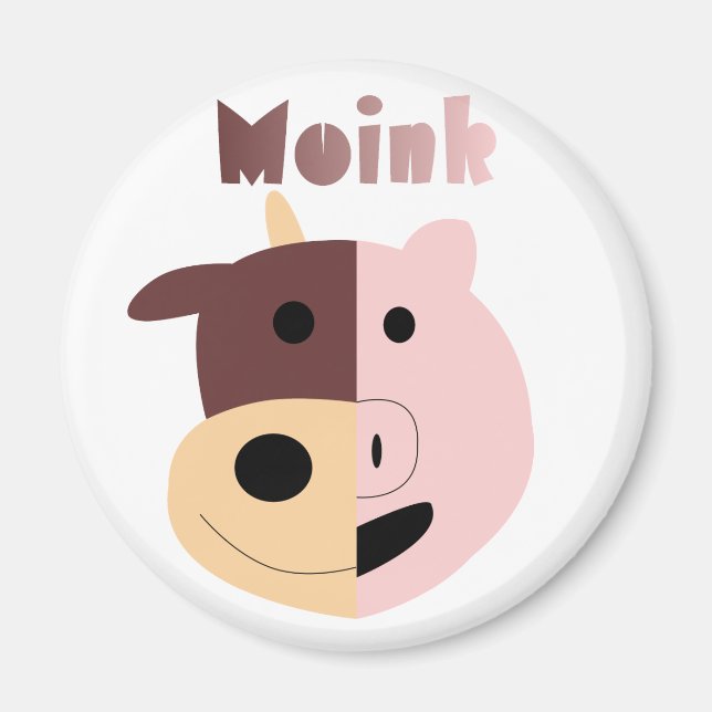 Vaca + cerdo = imán Moink (Frente)