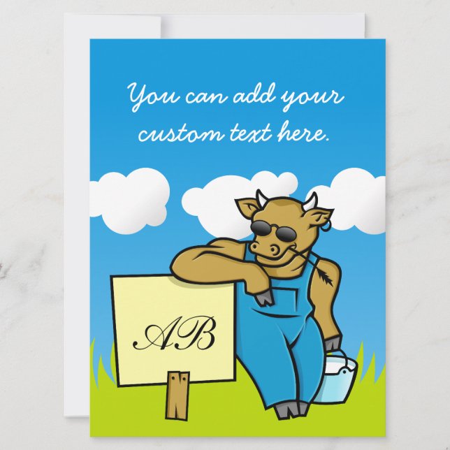 Vaca con Rótulo (Anverso)