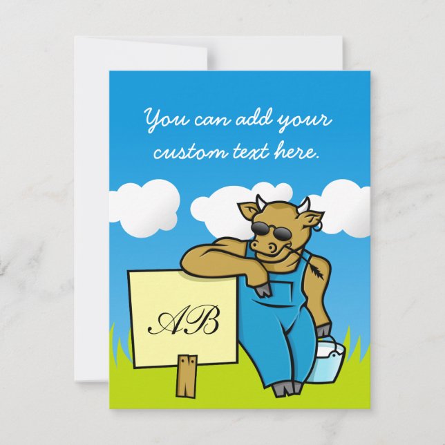 Vaca con Rótulo (Anverso)