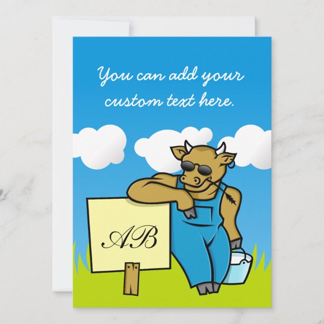 Vaca con Rótulo (Anverso)