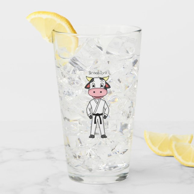 Vaca corta con traje de kung fu personalizado (Anverso (hielo))