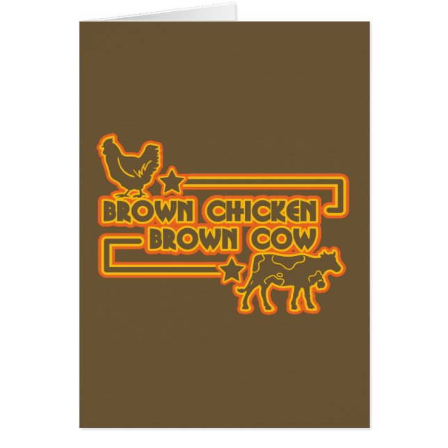 Vaca de Brown del pollo de Brown (Frente)