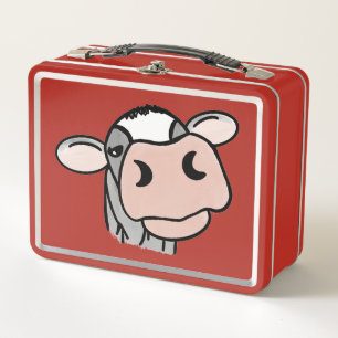 vaca de dibujos animados negro blanco rosa beso gr