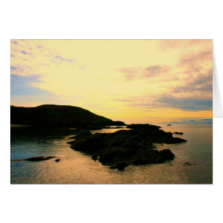 Vaca de la abuela, tarjeta en blanco de la isla de