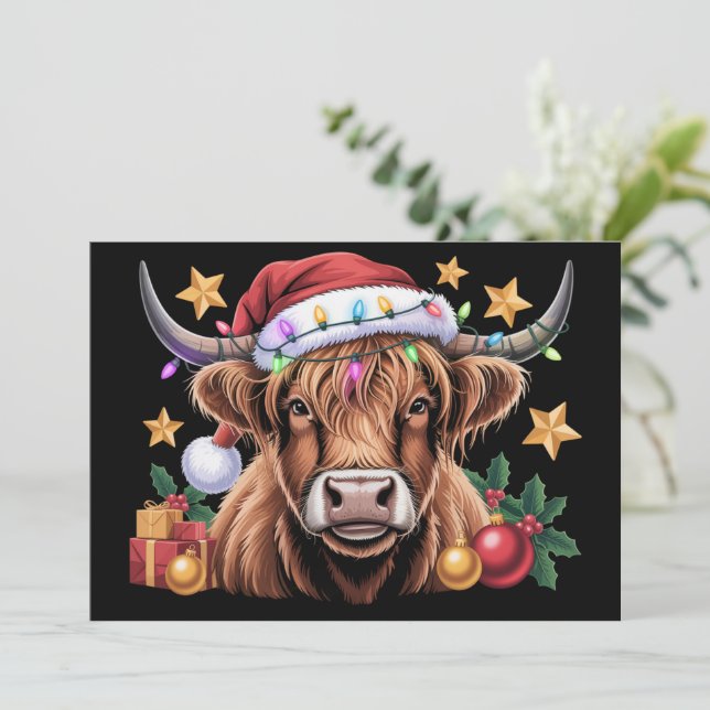 Vaca de las Tierras Altas de Navidad Novillas Gran (Anverso de pie)