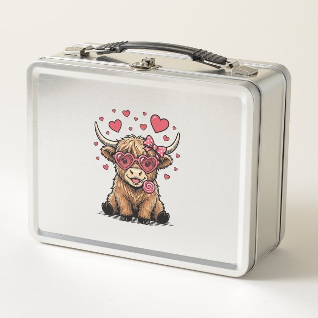 Vaca de las Tierras Altas Valentín Corazón Gafas V (Anverso)