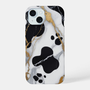 Vaca de mármol dorado