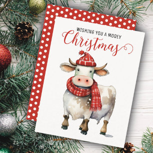 Vaca de Navidad con juego de palabras