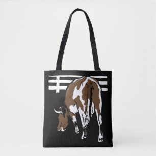 Vaca de Woodcut victoriana en bolsa
