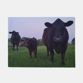 ¡Vaca de Yup de la vaca! Felpudo de la puerta