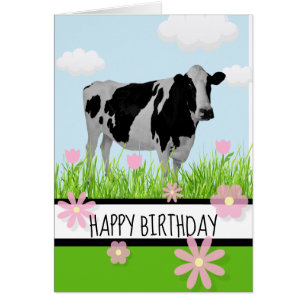 Vaca del feliz cumpleaños