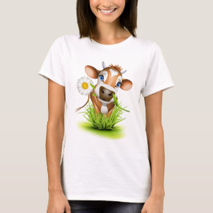Vaca del jersey en hierba