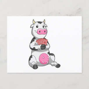 Vaca en el póker con tarjetas de póker