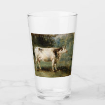 Vaca en un paisaje rural (animal de granja)