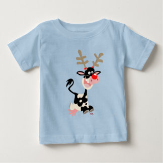 Vaca enmascarada como camiseta de bebé reno