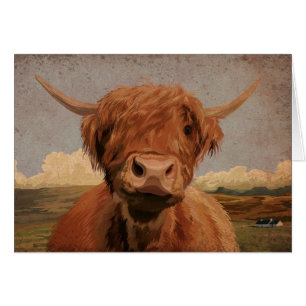 Vaca escocesa de la montaña